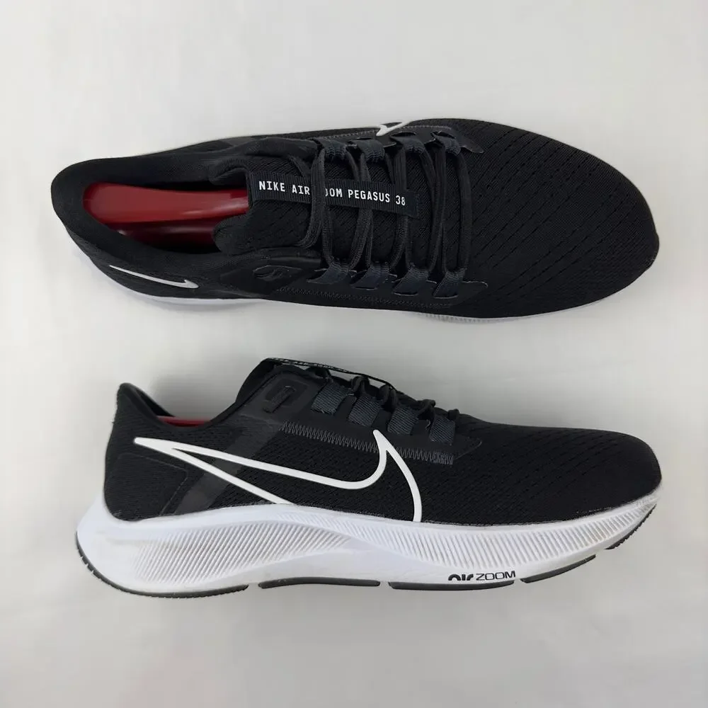 Nike Black White Athletic Running Shoes